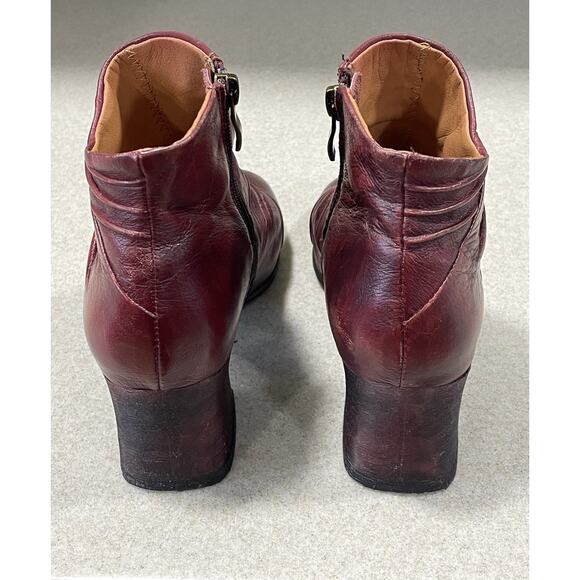 Spring Step L'Artiste Melani Leather Ankle Boot - Red - US Size 4-4.5 EU Size 35 - Picture 3 of 11